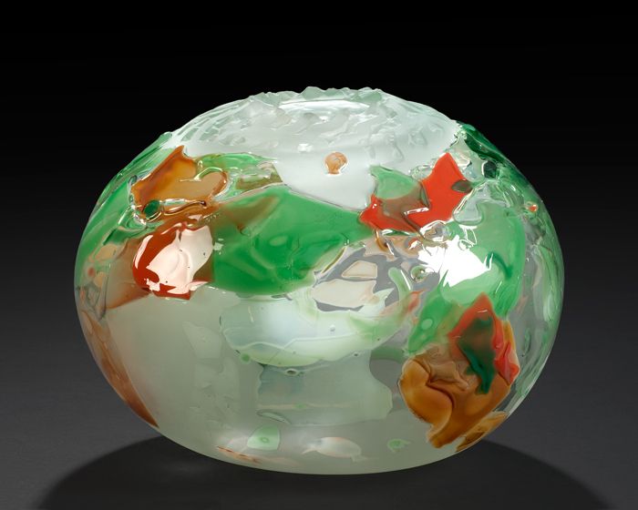 hand blown glass sculpture